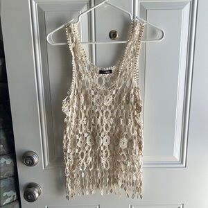 Elegant Crochet Lace Tank Top